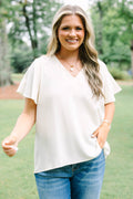 Break Room Chat Top, Ivory