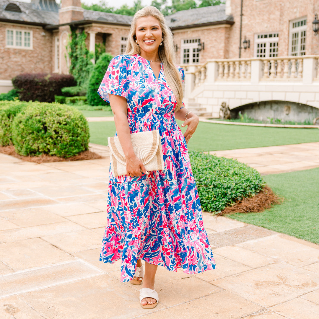 Breaking The Silence Dress, Fuchsia