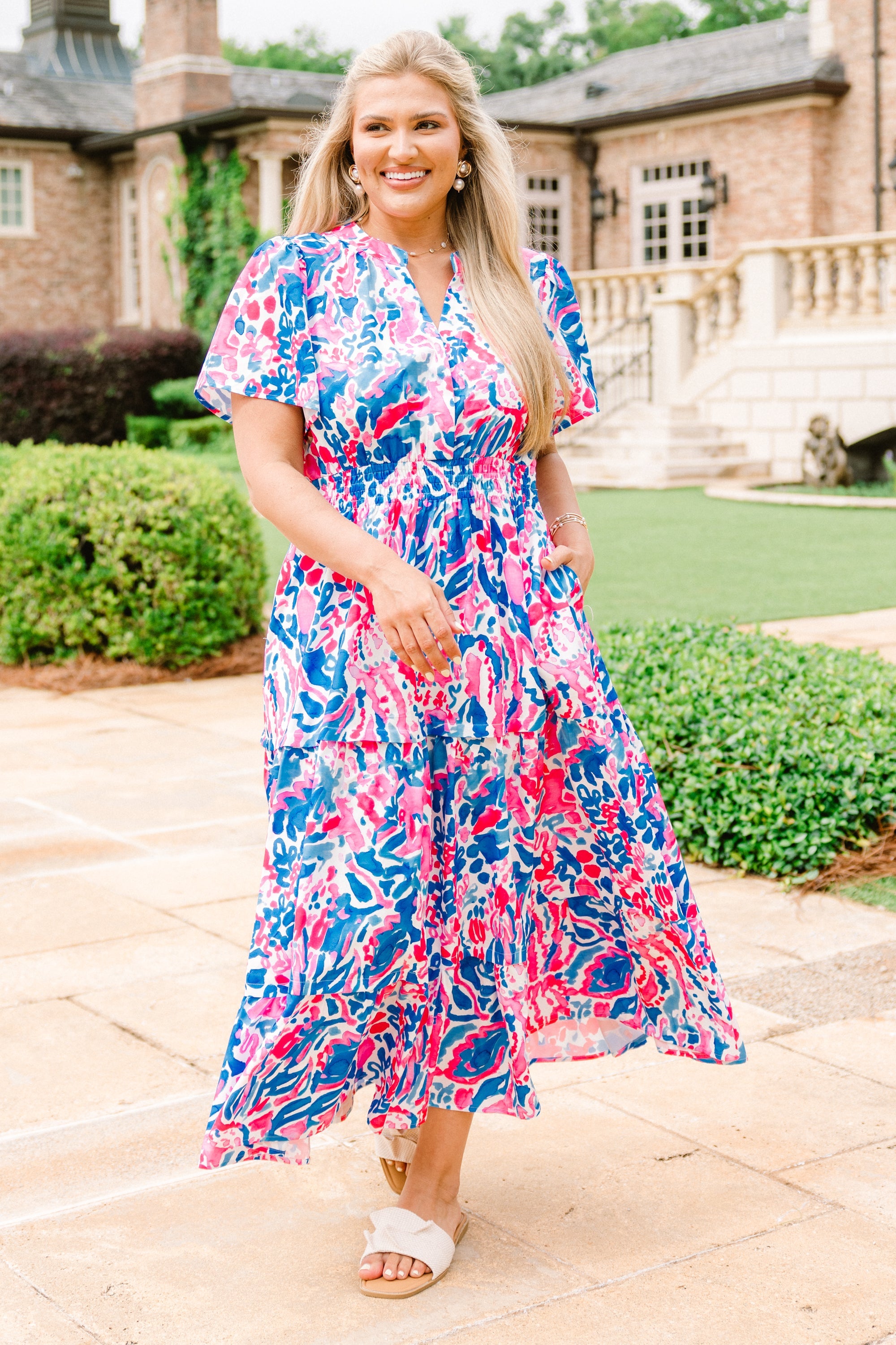 Breaking The Silence Dress, Fuchsia