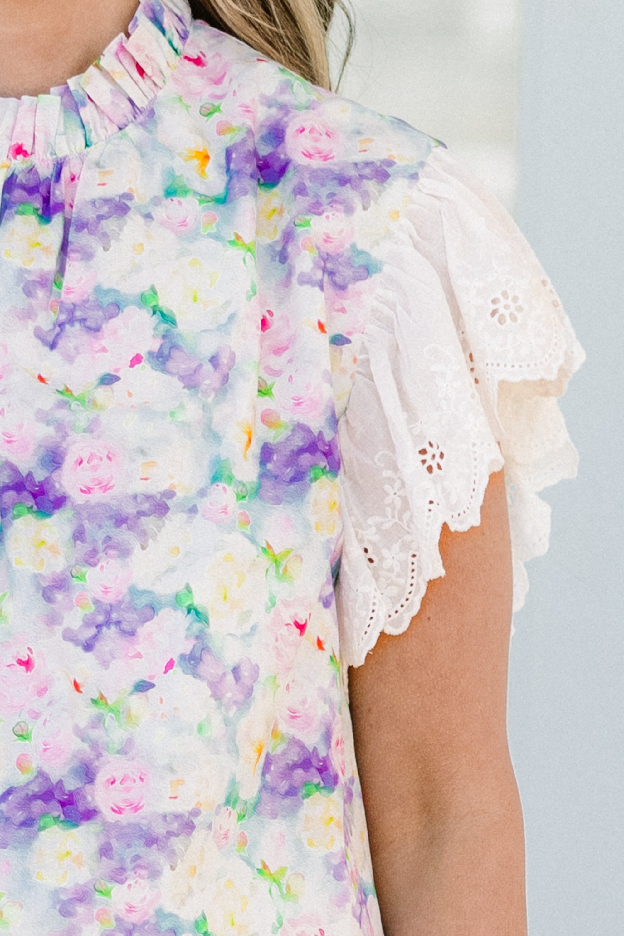 Breathe Freely Top, Lavender
