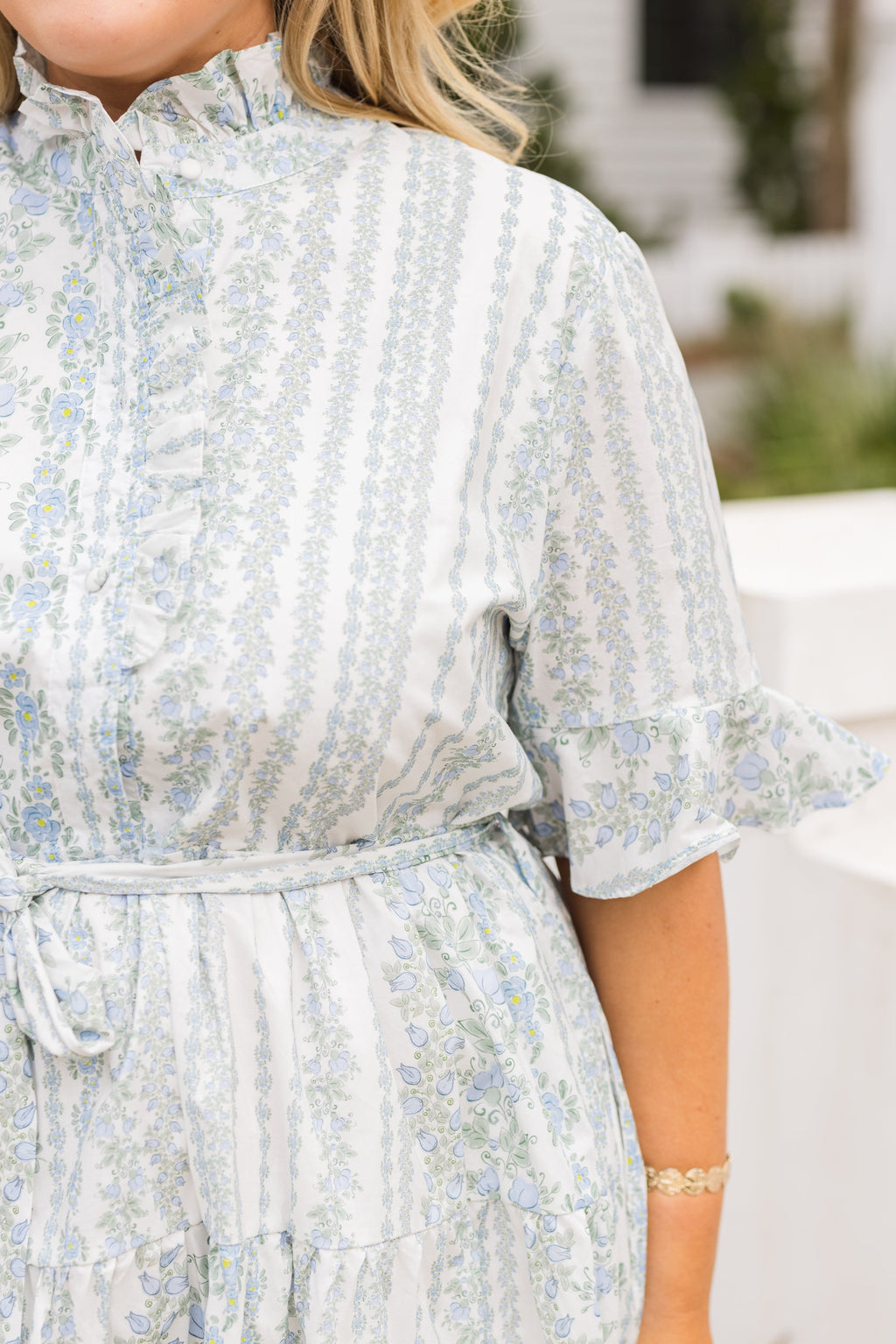 Breezy Beauty Dress, Blue Floral