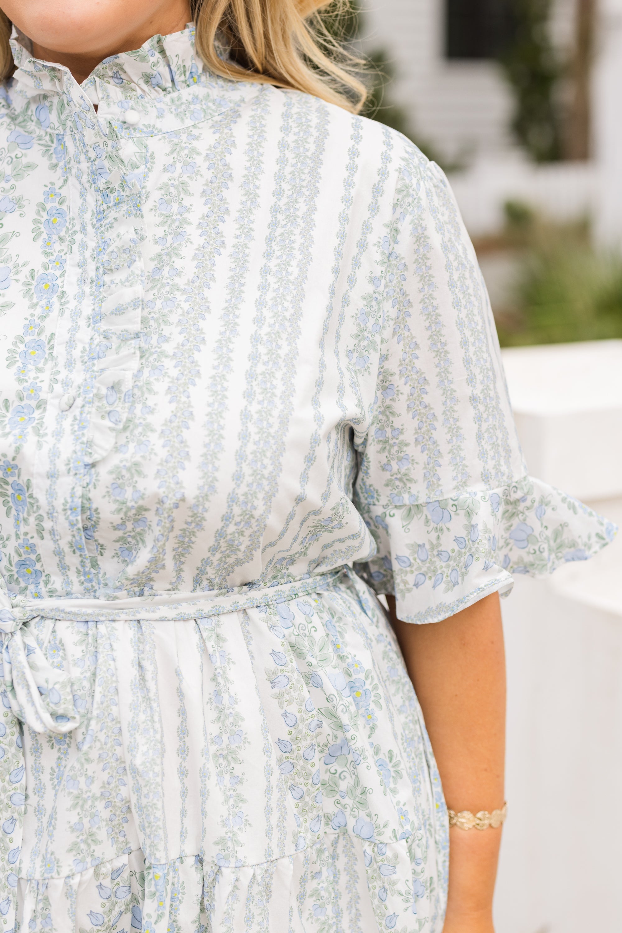 Breezy Beauty Dress, Blue Floral