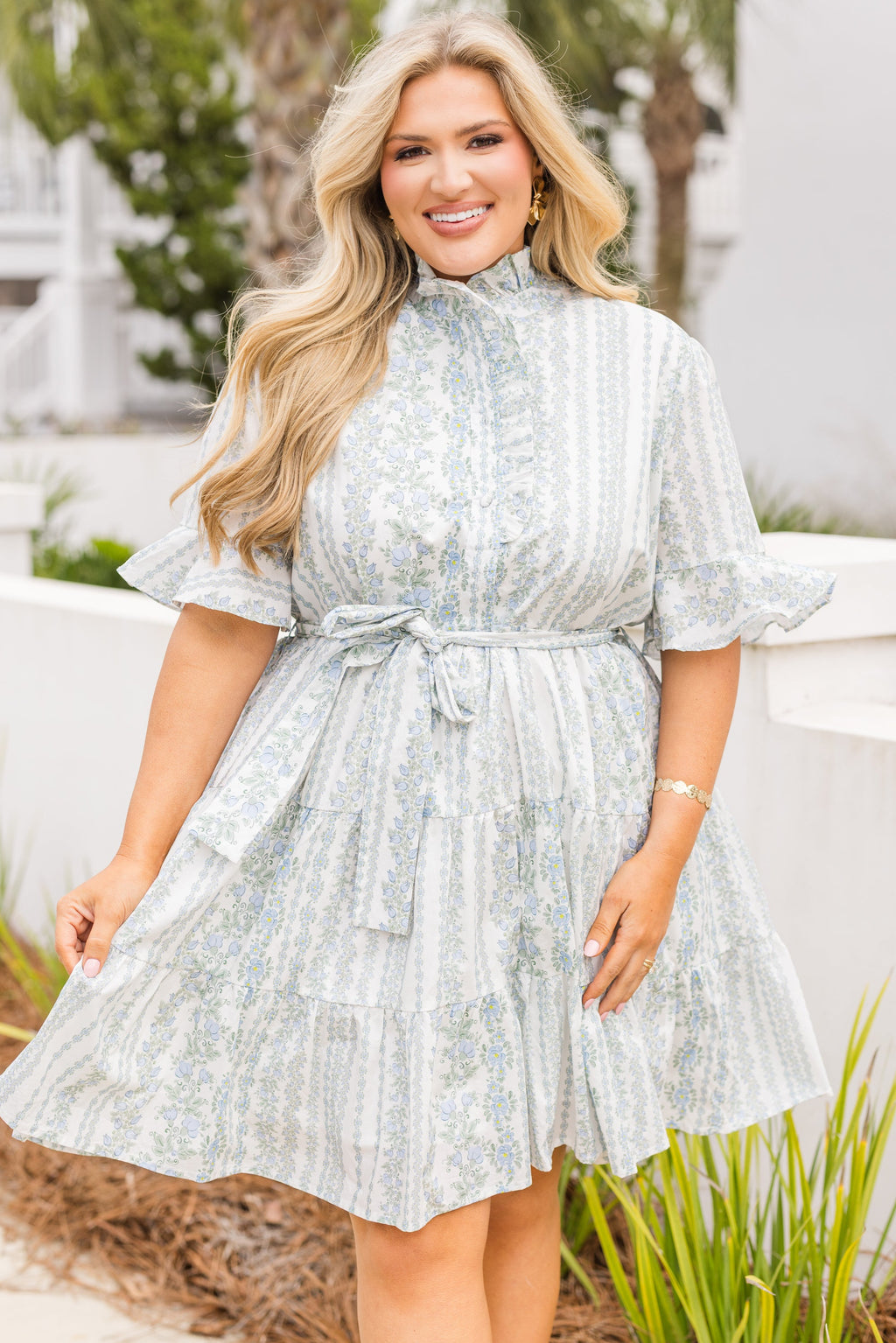 Breezy Beauty Dress, Blue Floral