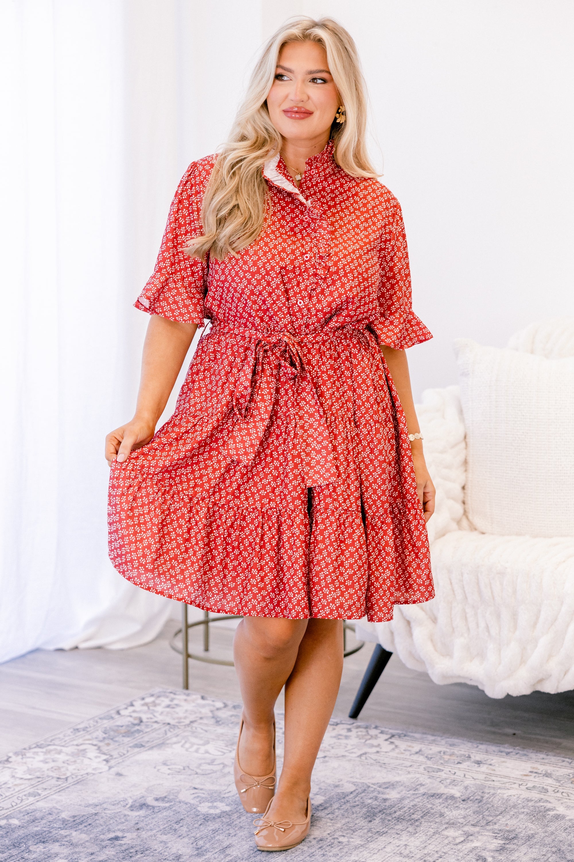 Breezy Beauty Dress, Red