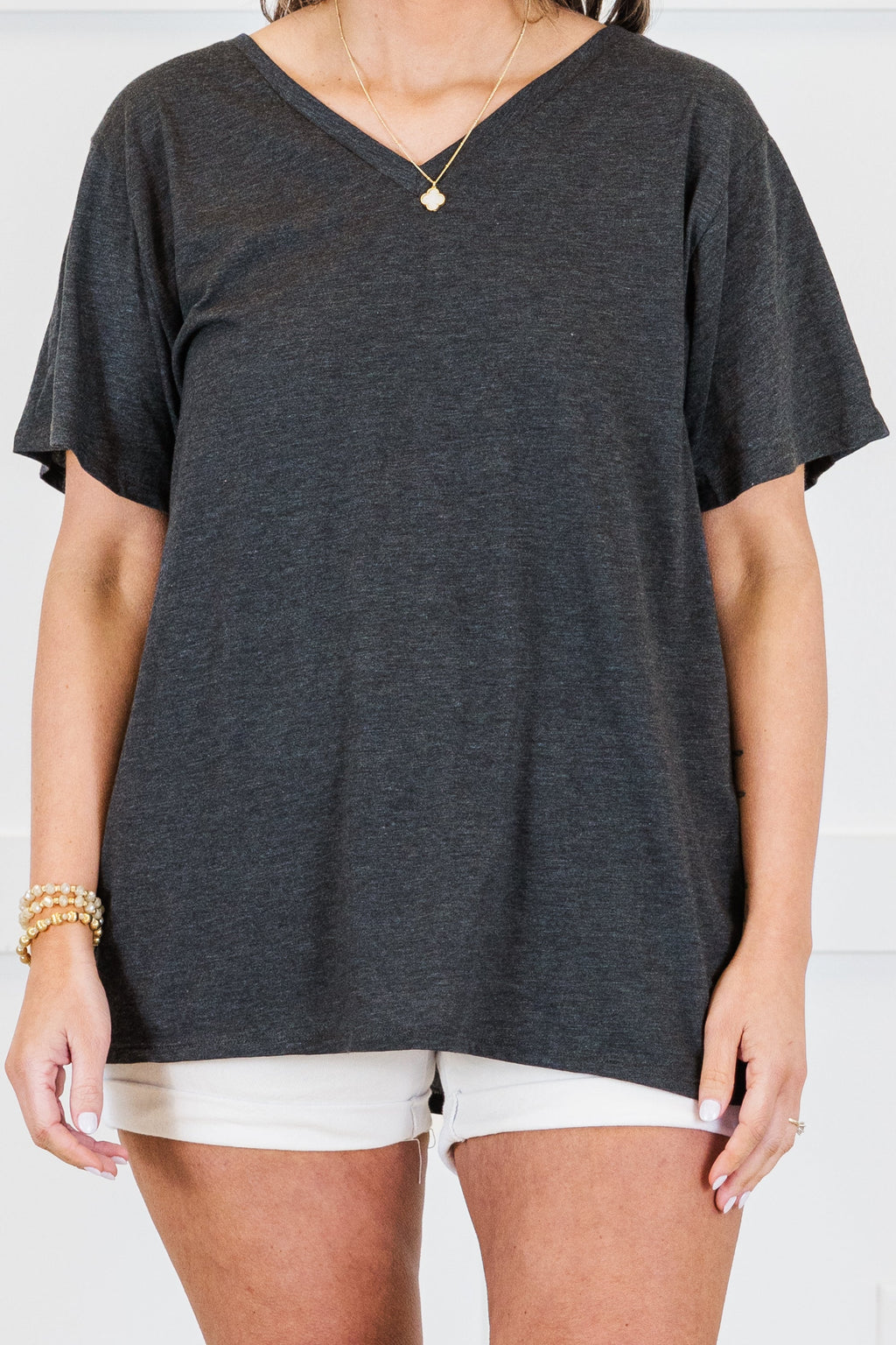 Bright Days Tee, Charcoal