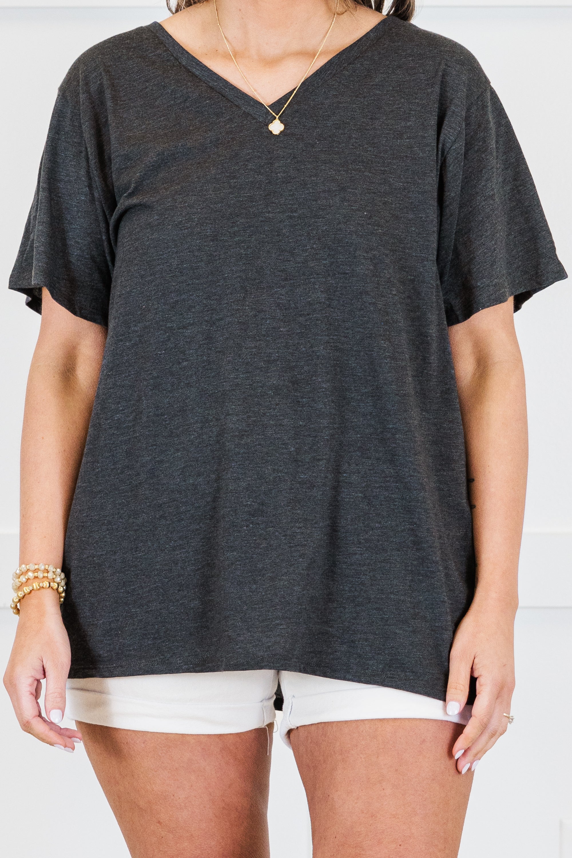 Bright Days Tee, Charcoal