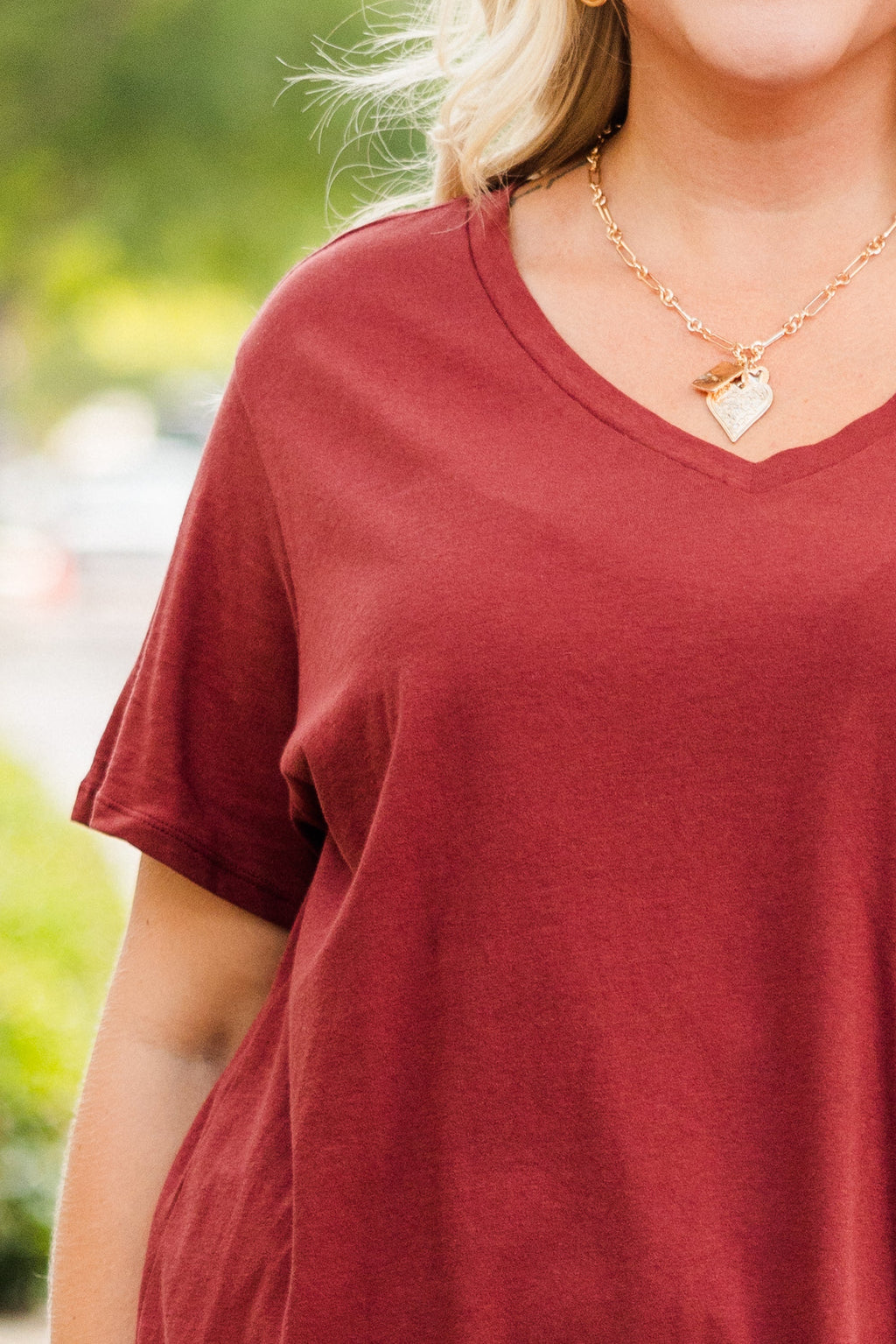 Bright Days Tee, Dark Rust