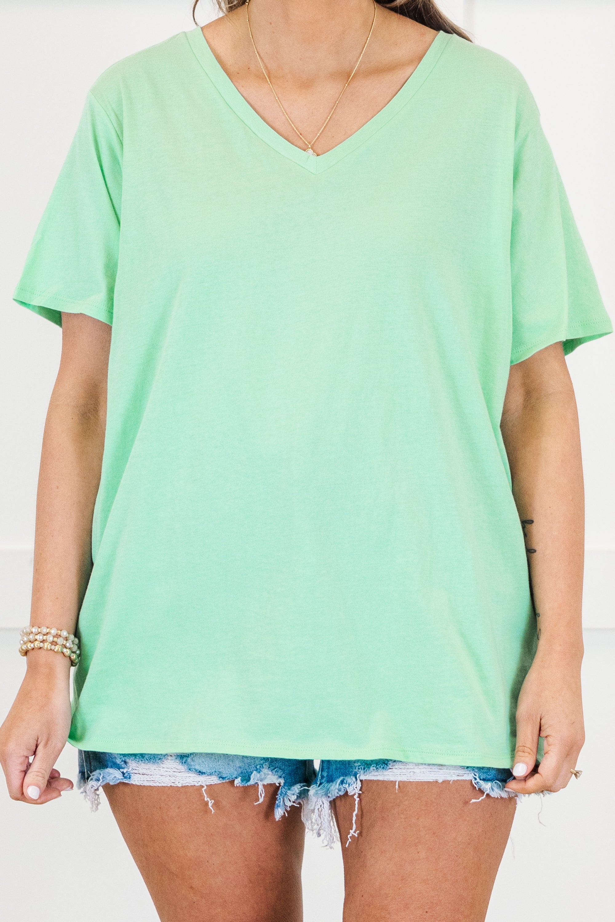 Bright Days Tee, Green Mint