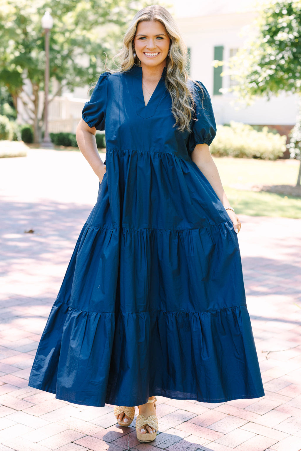 Bright Forecast Dress, Deep Navy