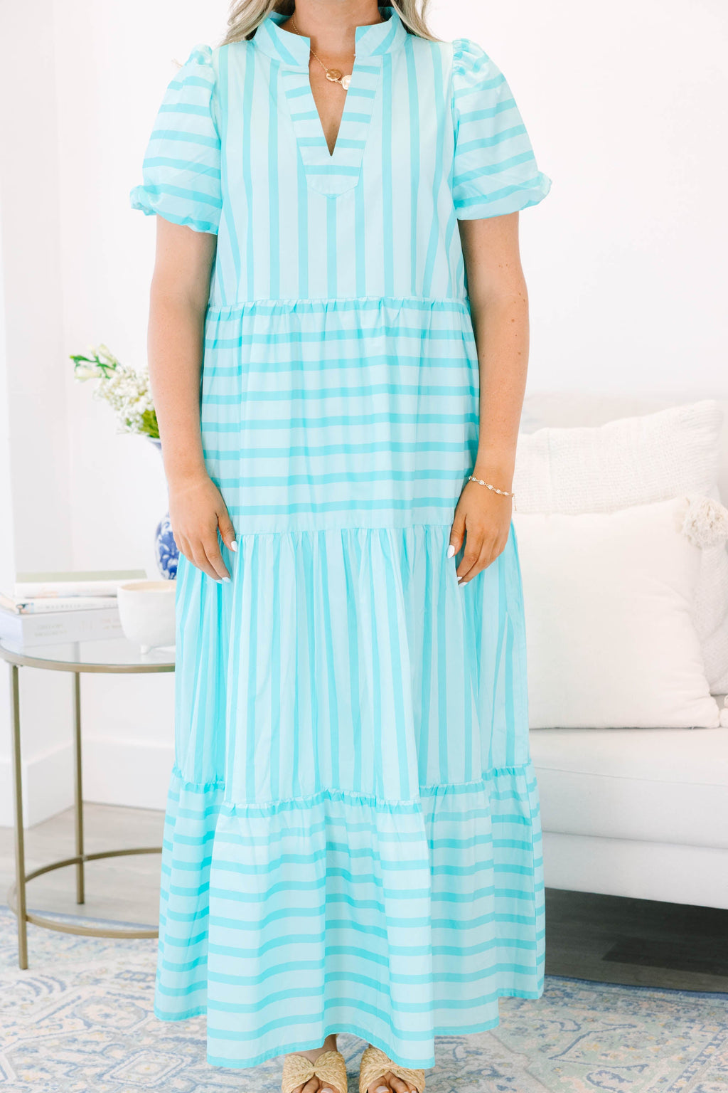 Bright Forecast Dress, Turquoise