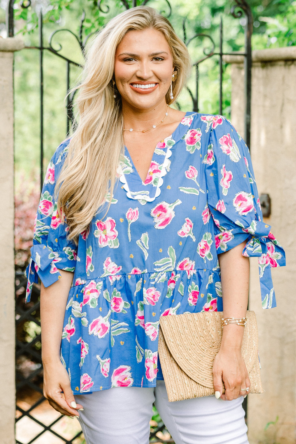 Bright Morning Sunshine Top, Blue