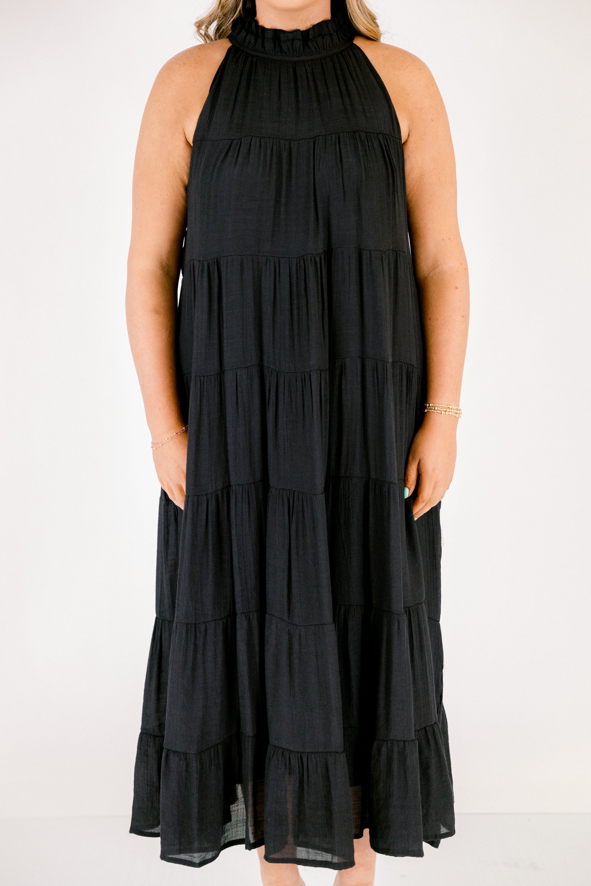 Bright On Time Dress, Black