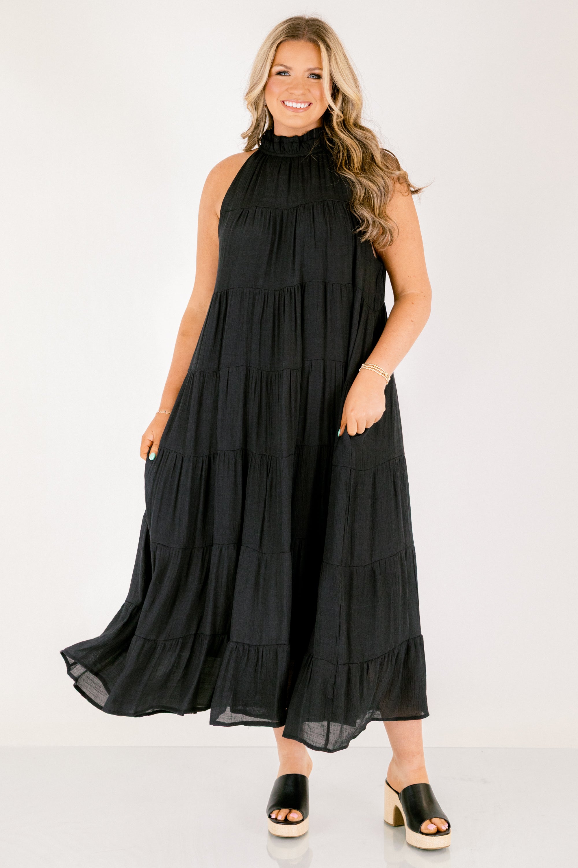 Bright On Time Dress, Black