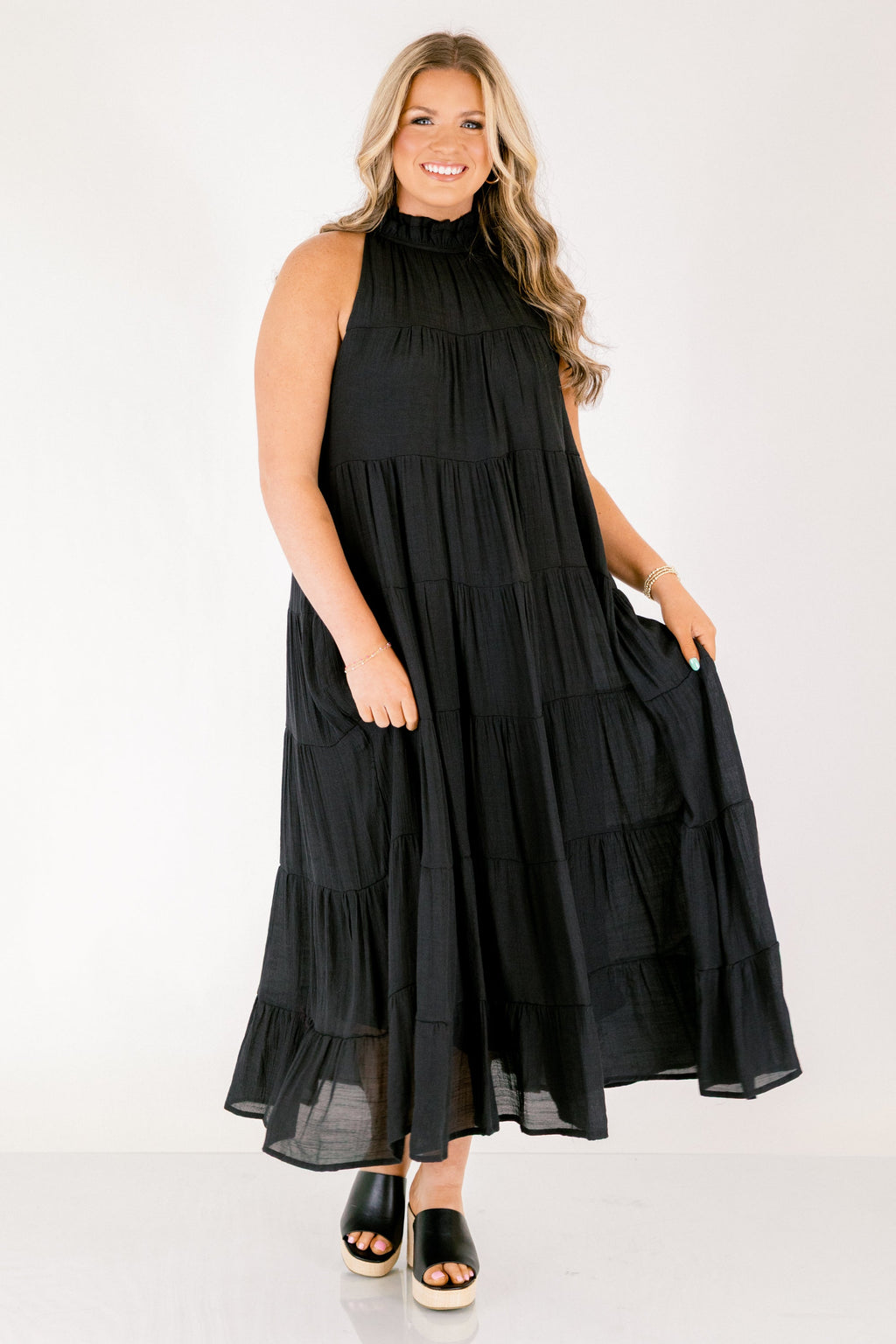 Bright On Time Dress, Black
