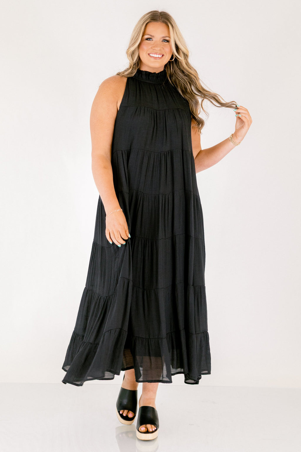 Bright On Time Dress, Black