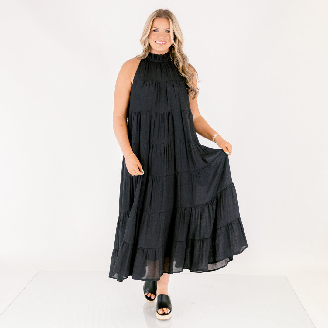 Bright On Time Dress, Black