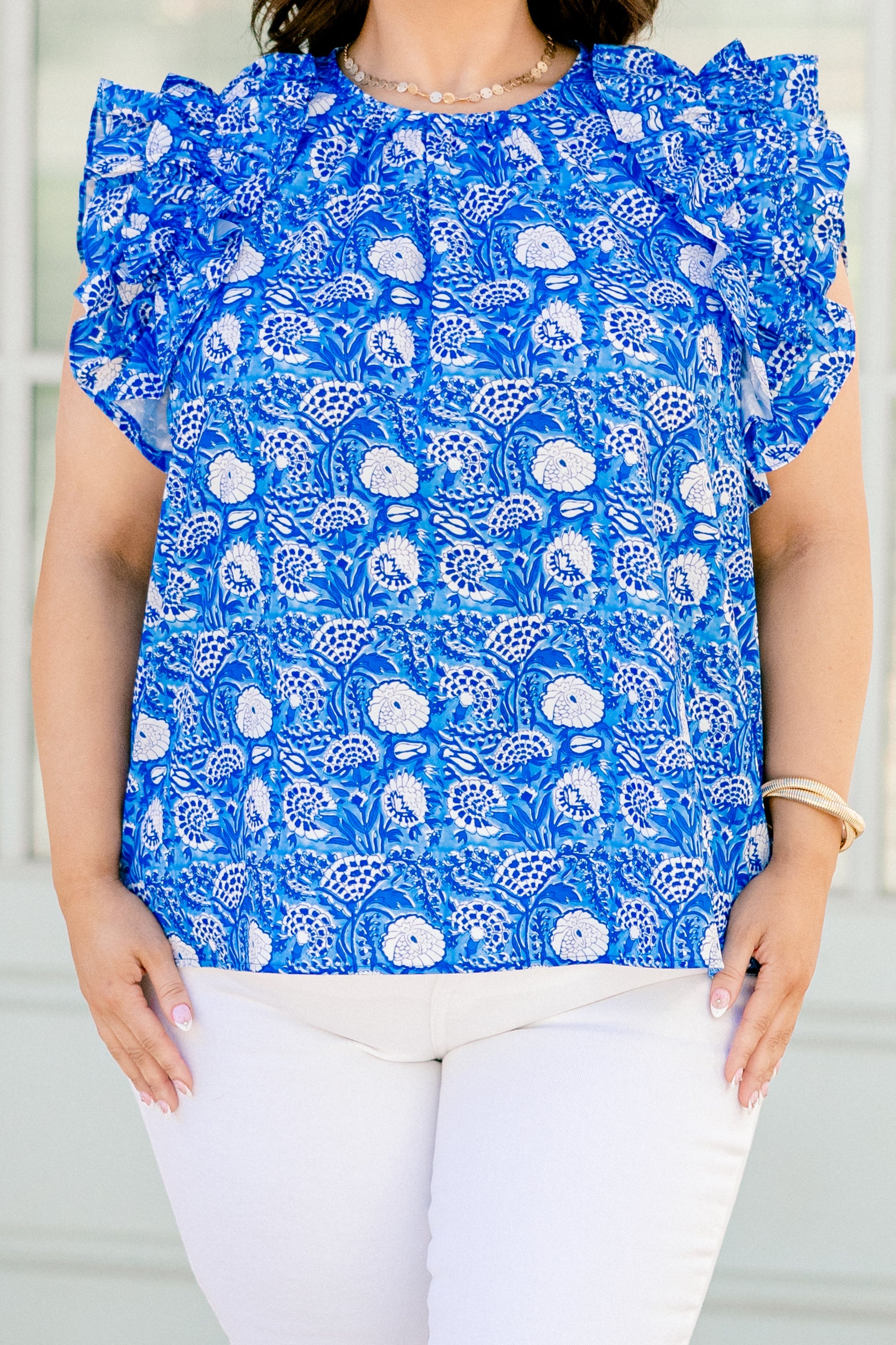 Bright Side Top, Blue