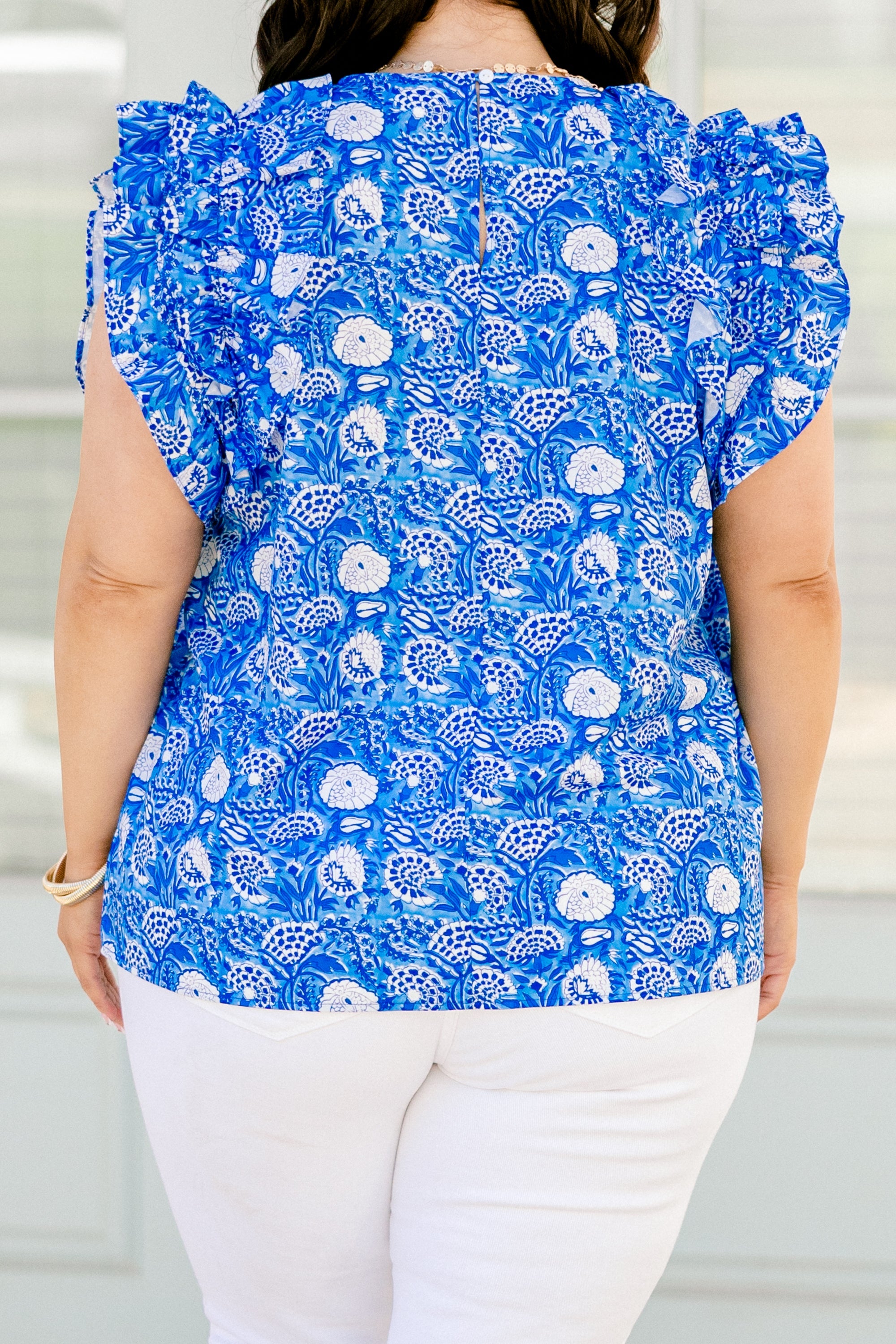 Bright Side Top, Blue