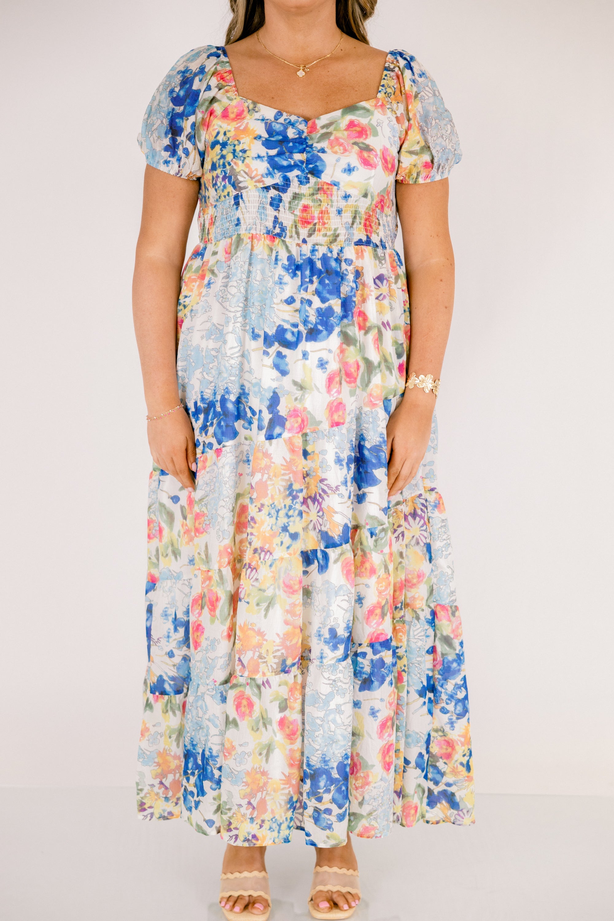Brighter Perspective Dress, Blue Mix