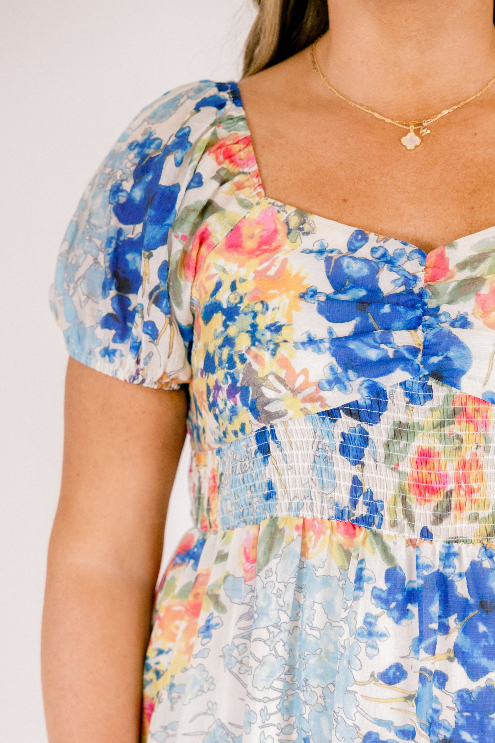 Brighter Perspective Dress, Blue Mix