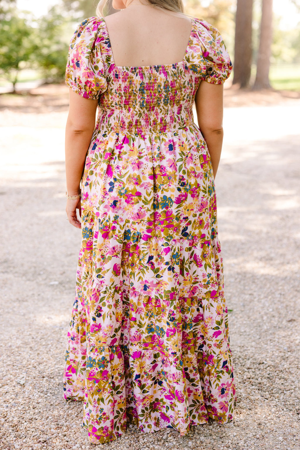 Brighter Perspective Dress, Tan Floral