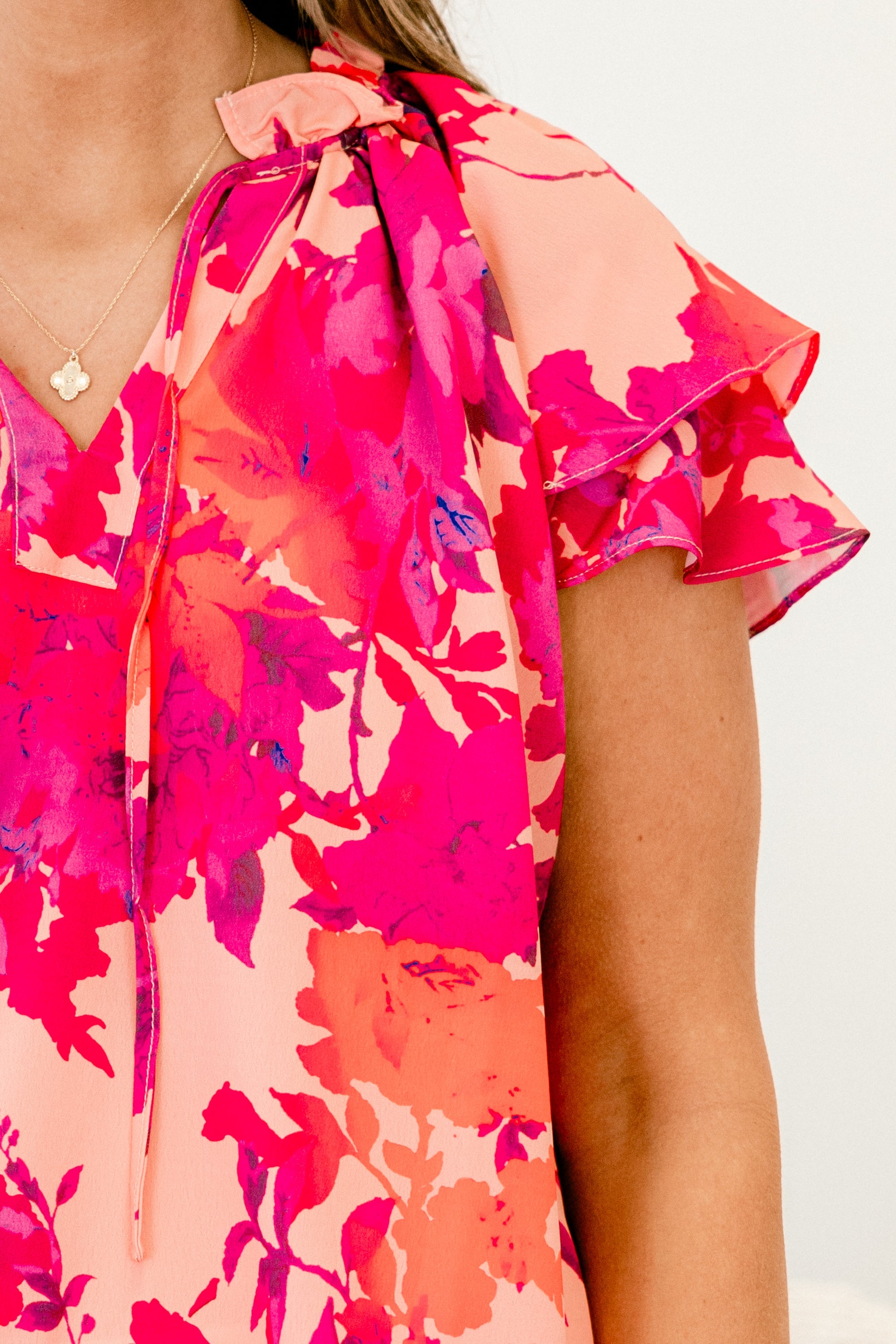 Brunch and Beyond Top, Fuchsia