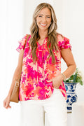 Brunch and Beyond Top, Fuchsia