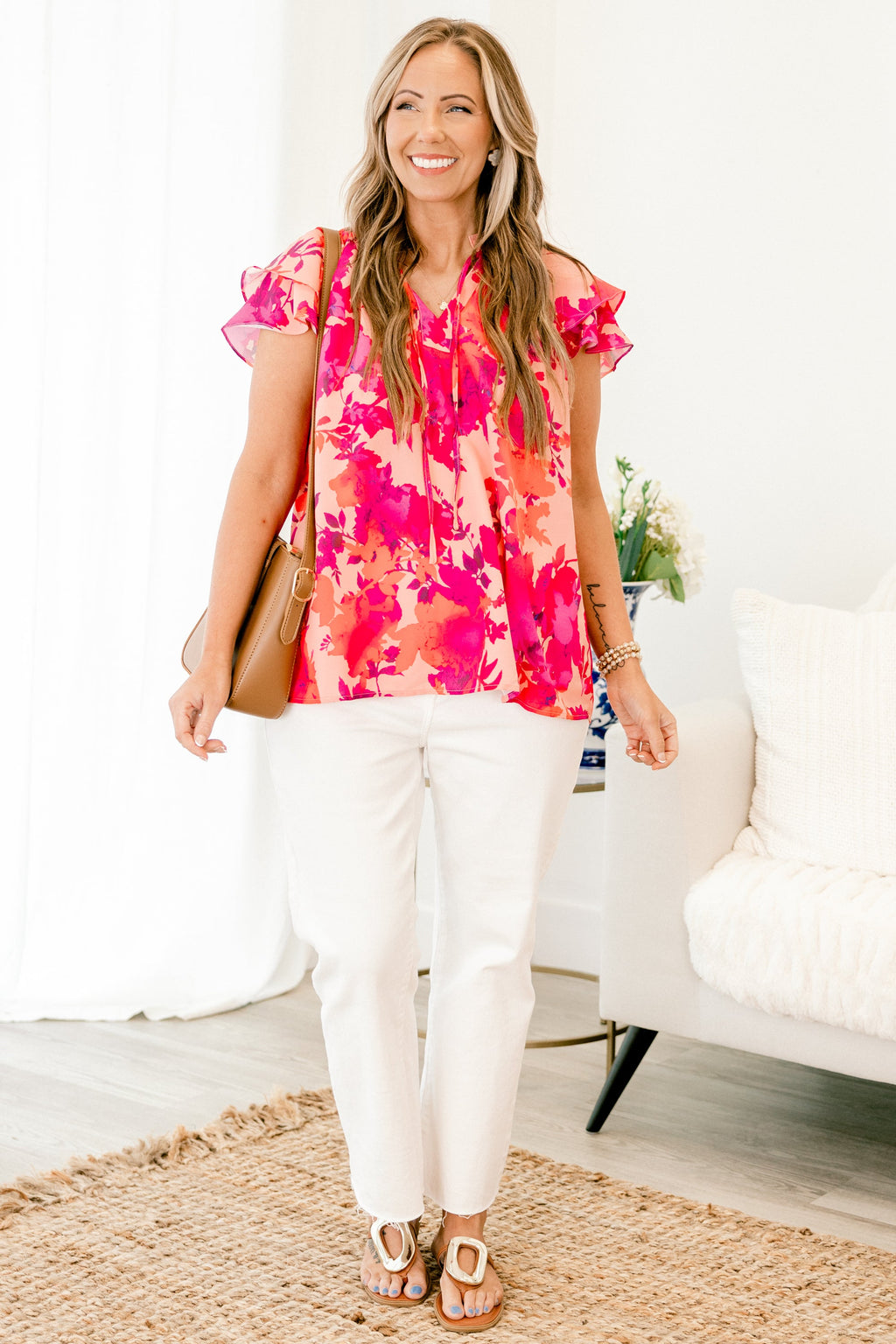 Brunch and Beyond Top, Fuchsia