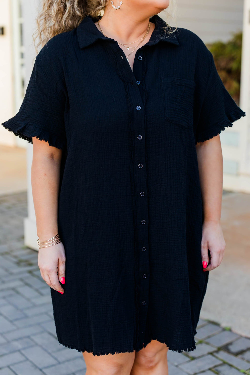 Float In The Wind Dress, Black