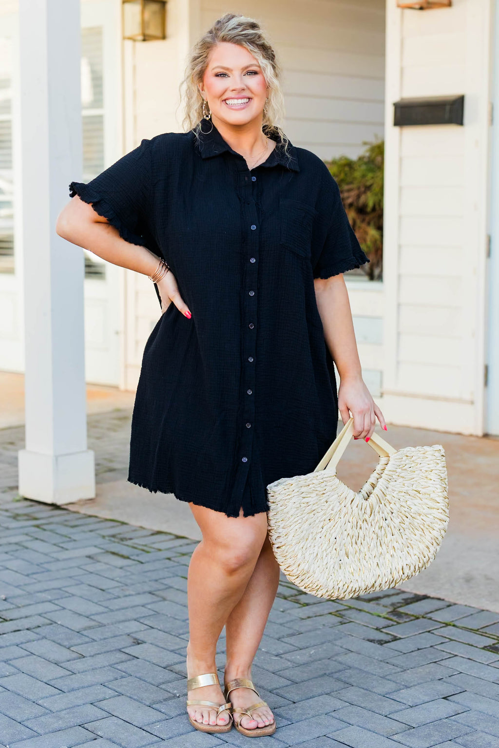 Float In The Wind Dress, Black