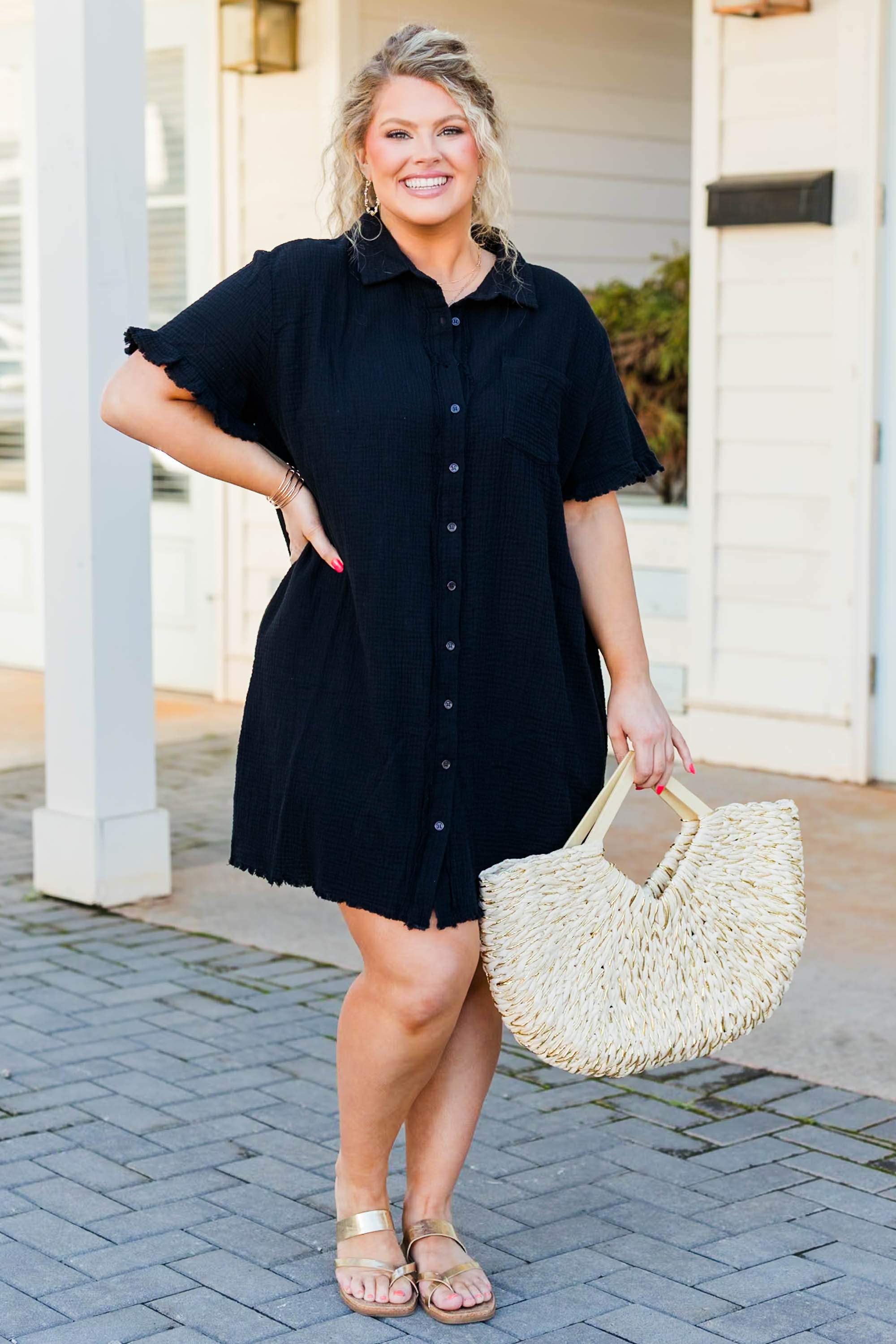 Float In The Wind Dress, Black