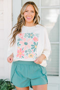 Bunch of Flowers Boyfriend Tee, Ivory