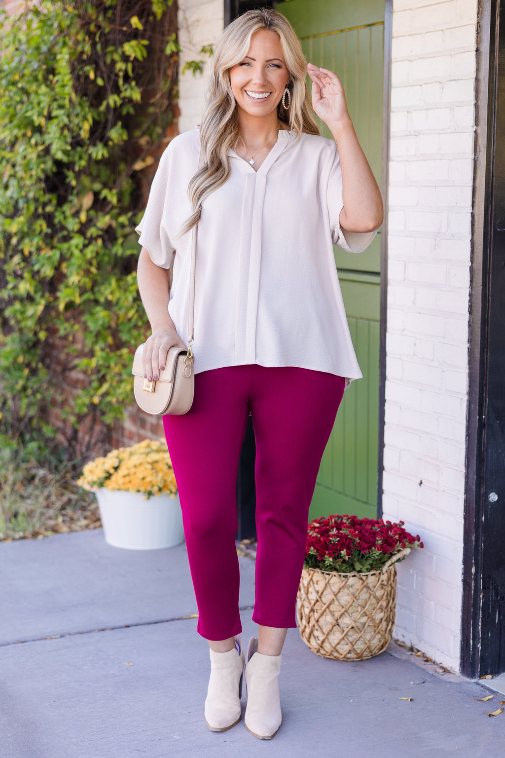 Business Lady Pants, Magenta