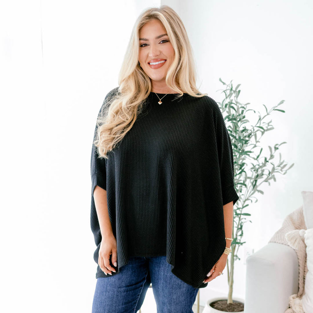 Busy And Bold Top, Black