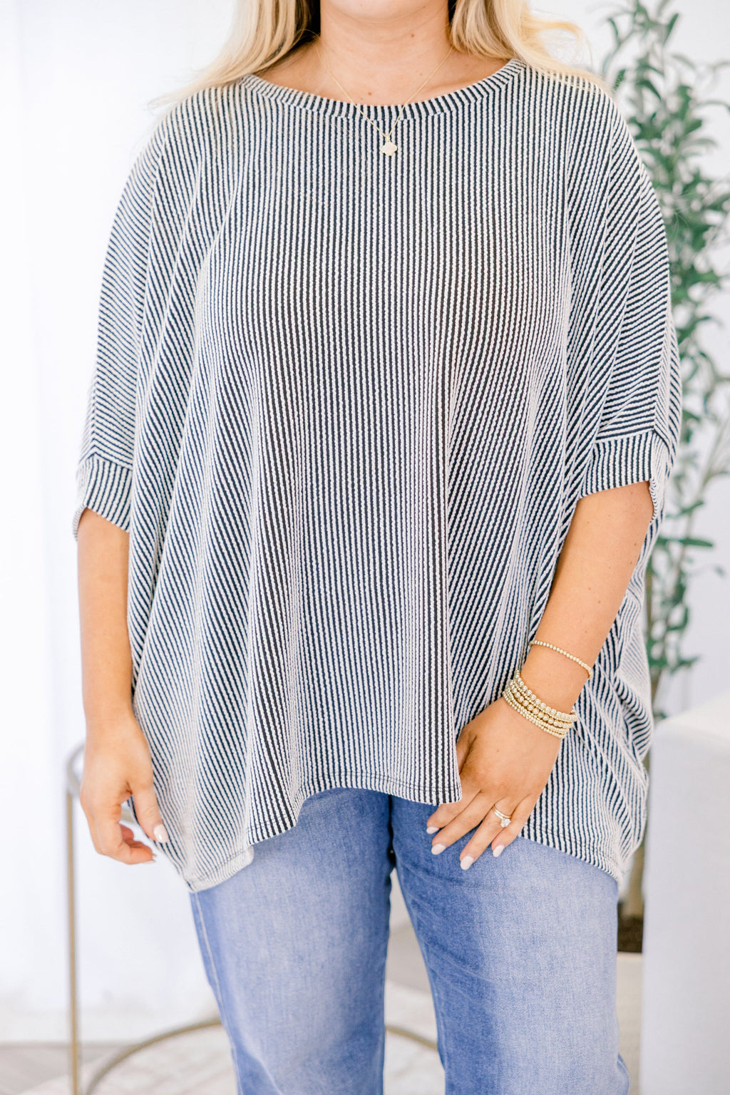 Busy And Bold Top, Black/White