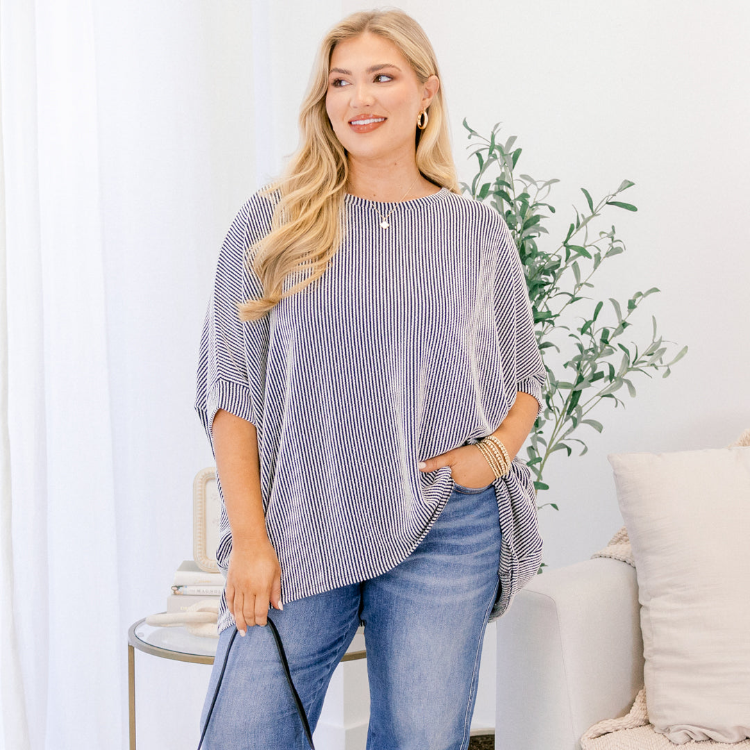 Busy And Bold Top, Black/White