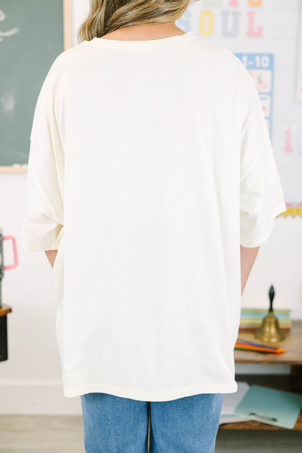 Busy Bee Boyfriend Tee, Ivory