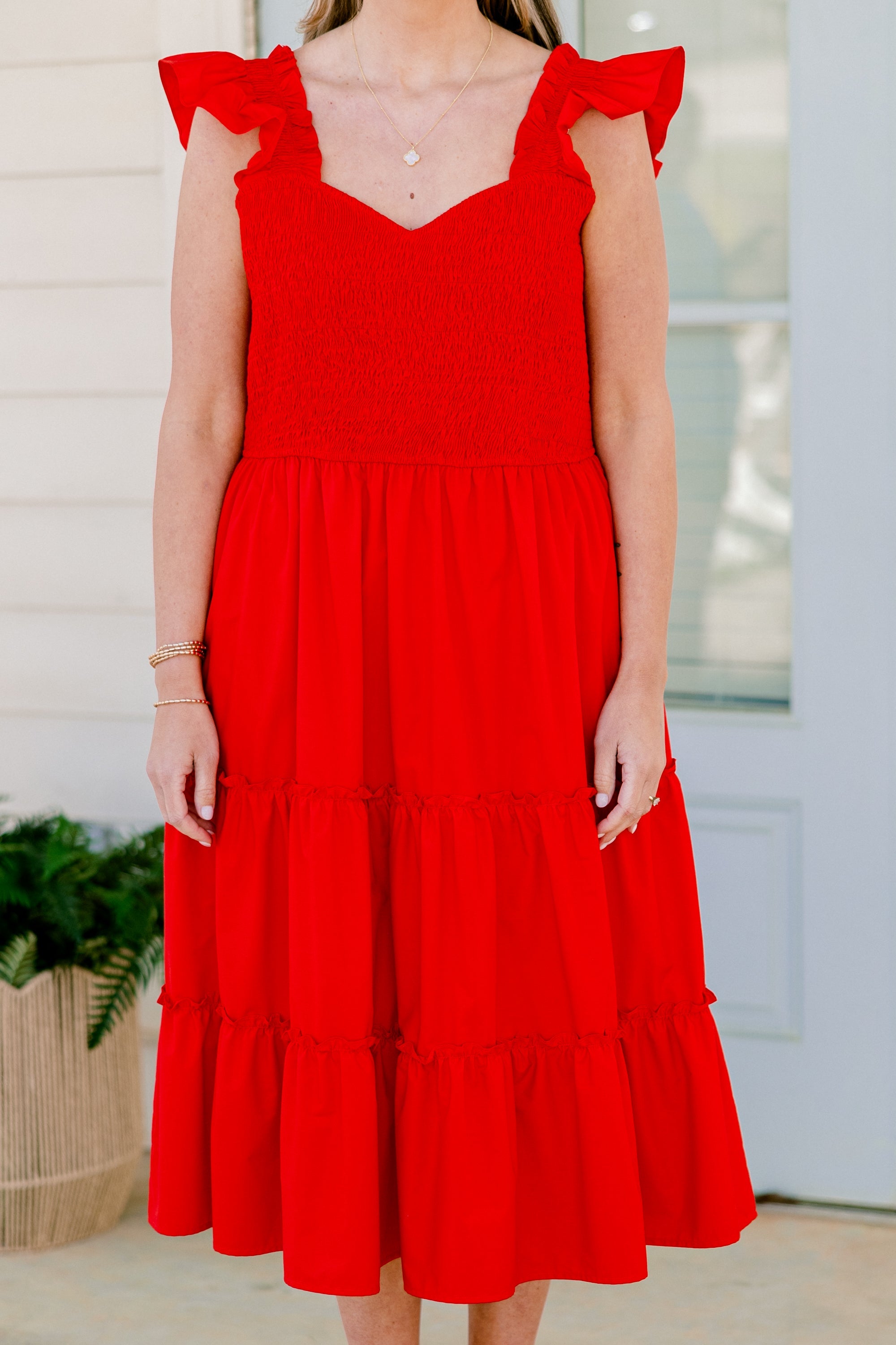 Butterfly Love Dress, Red