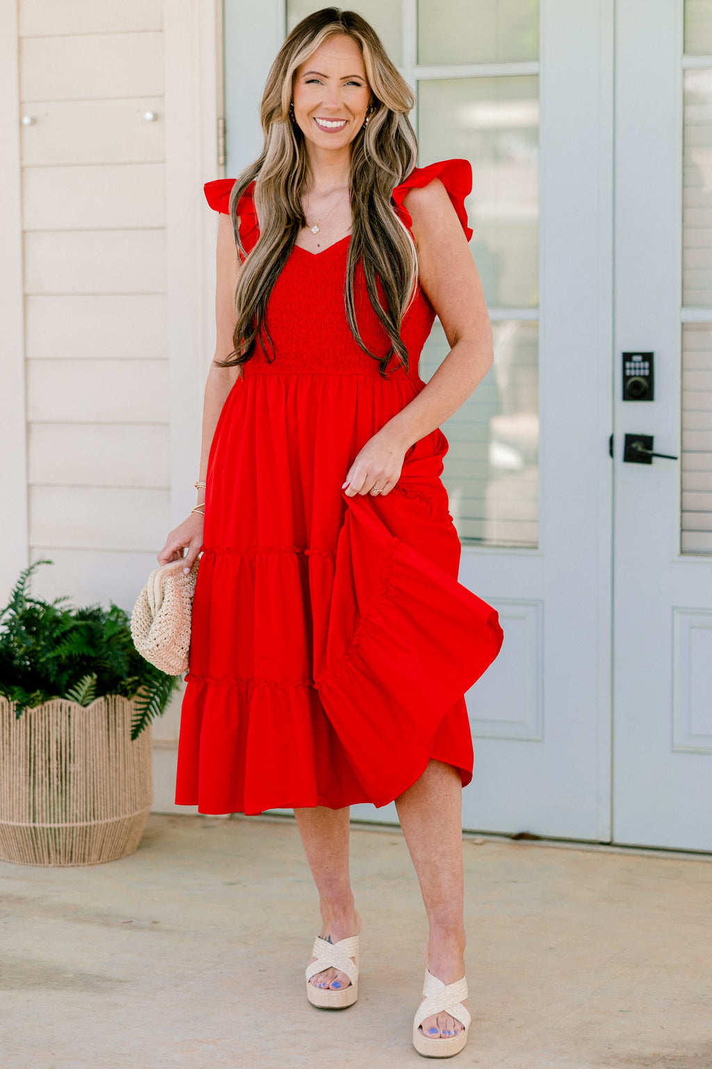 Butterfly Love Dress, Red