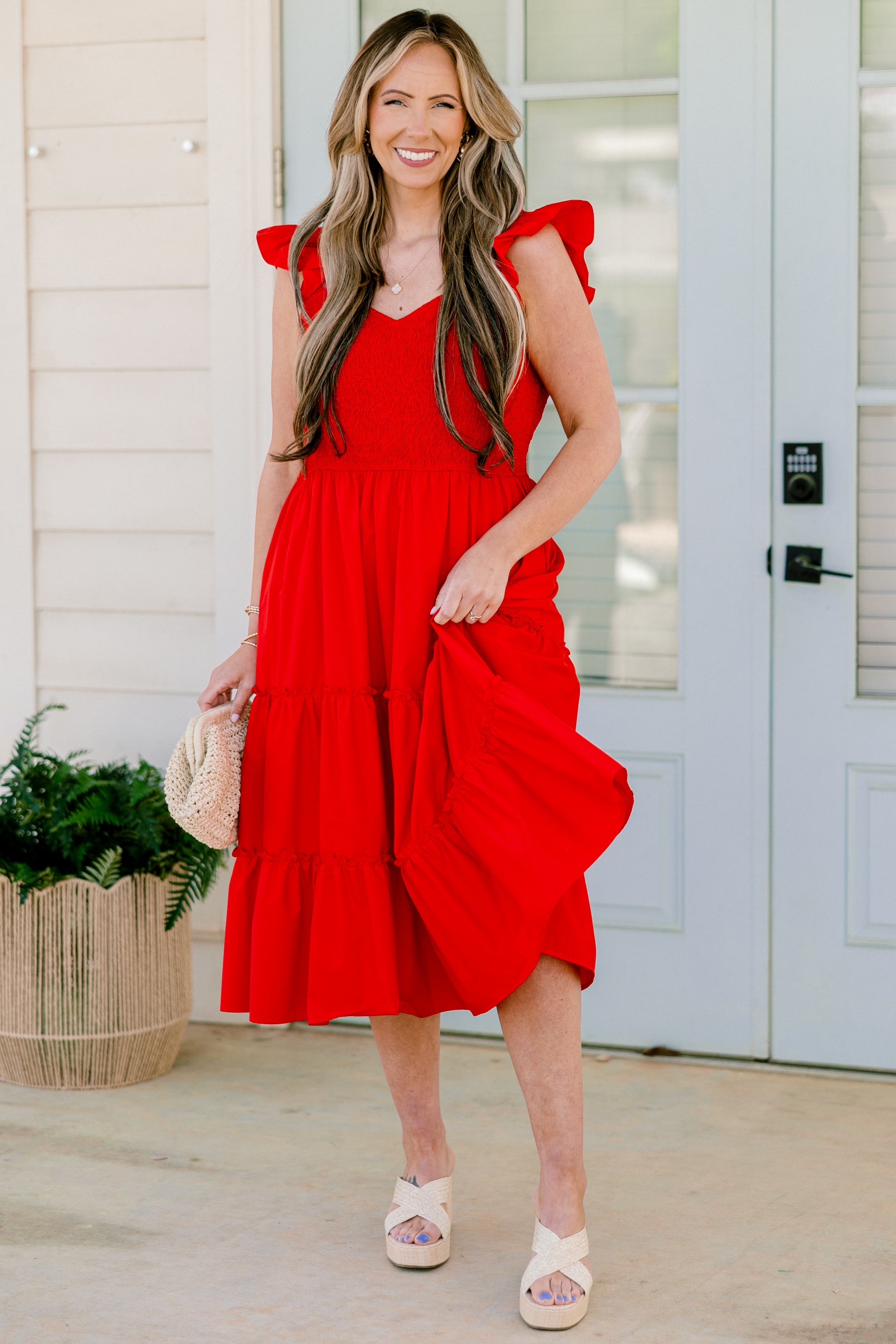 Butterfly Love Dress, Red