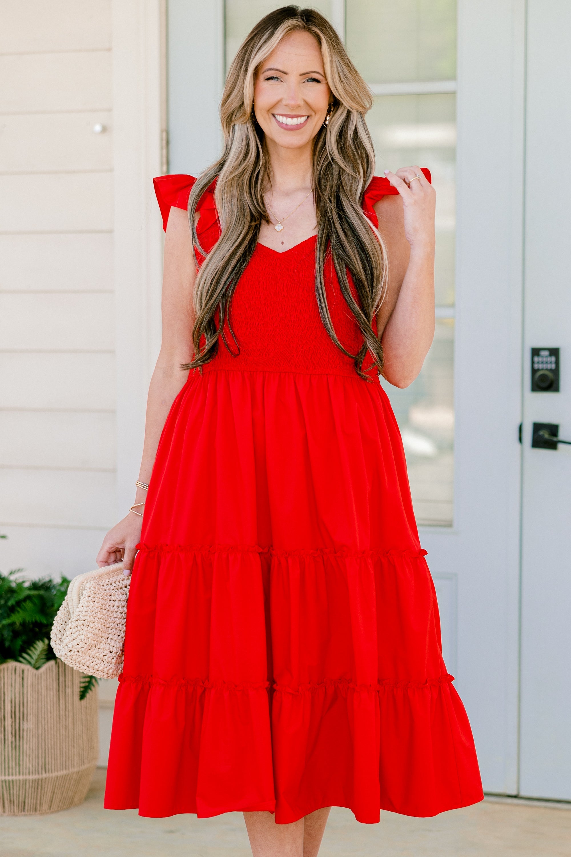 Butterfly Love Dress, Red