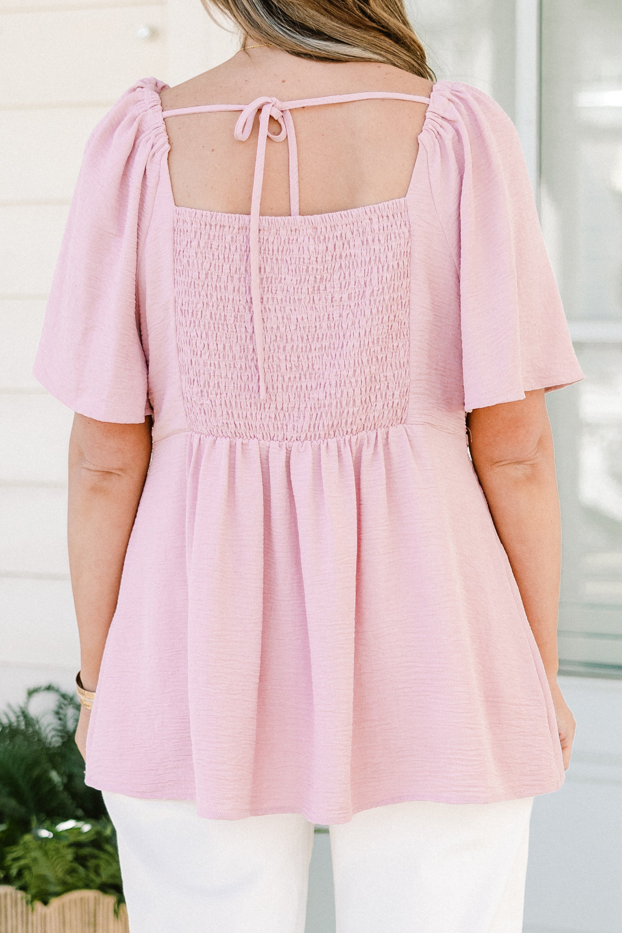 By Any Means Top, Dusty Pink
