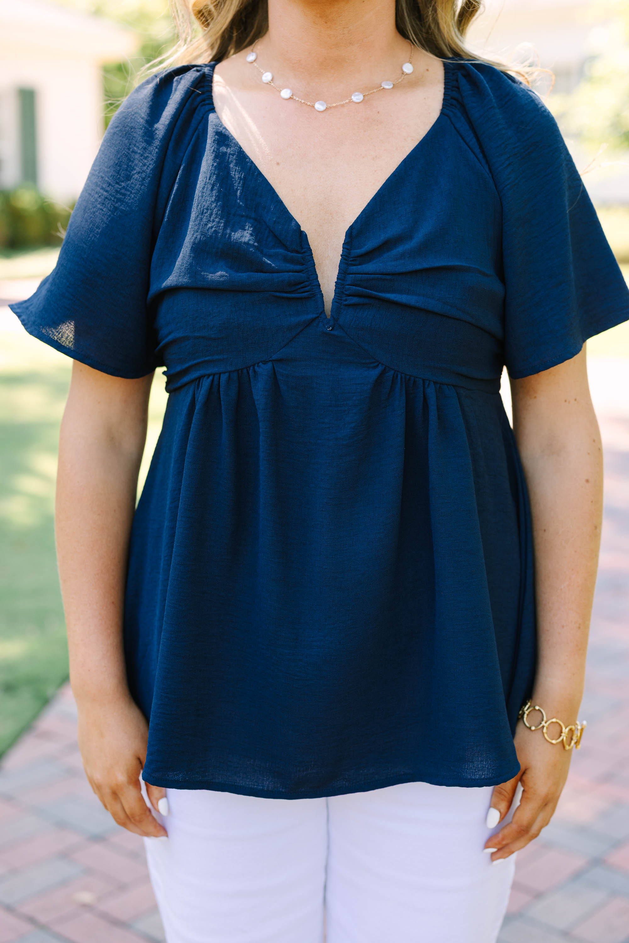 By Any Means Top, Navy