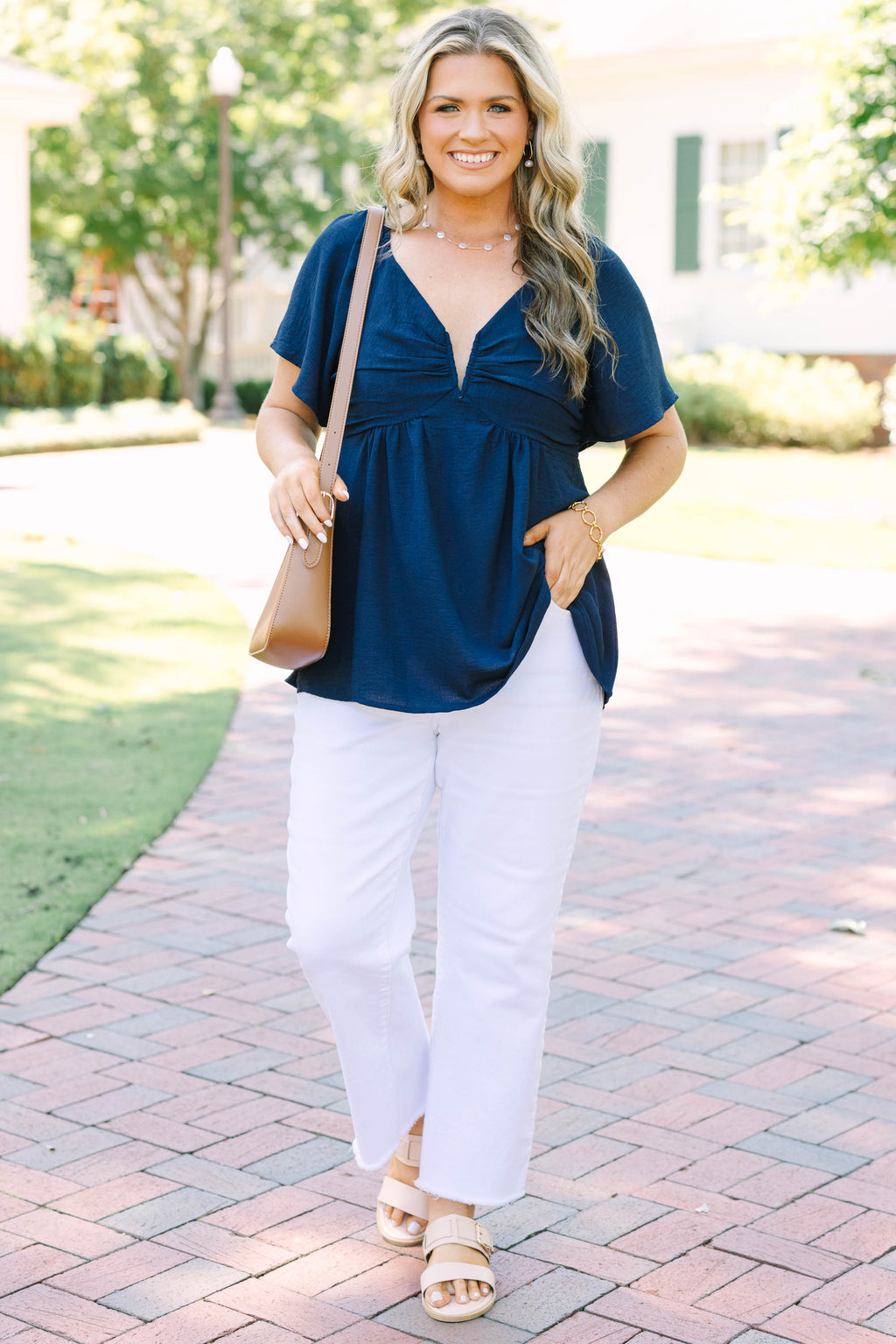 By Any Means Top, Navy