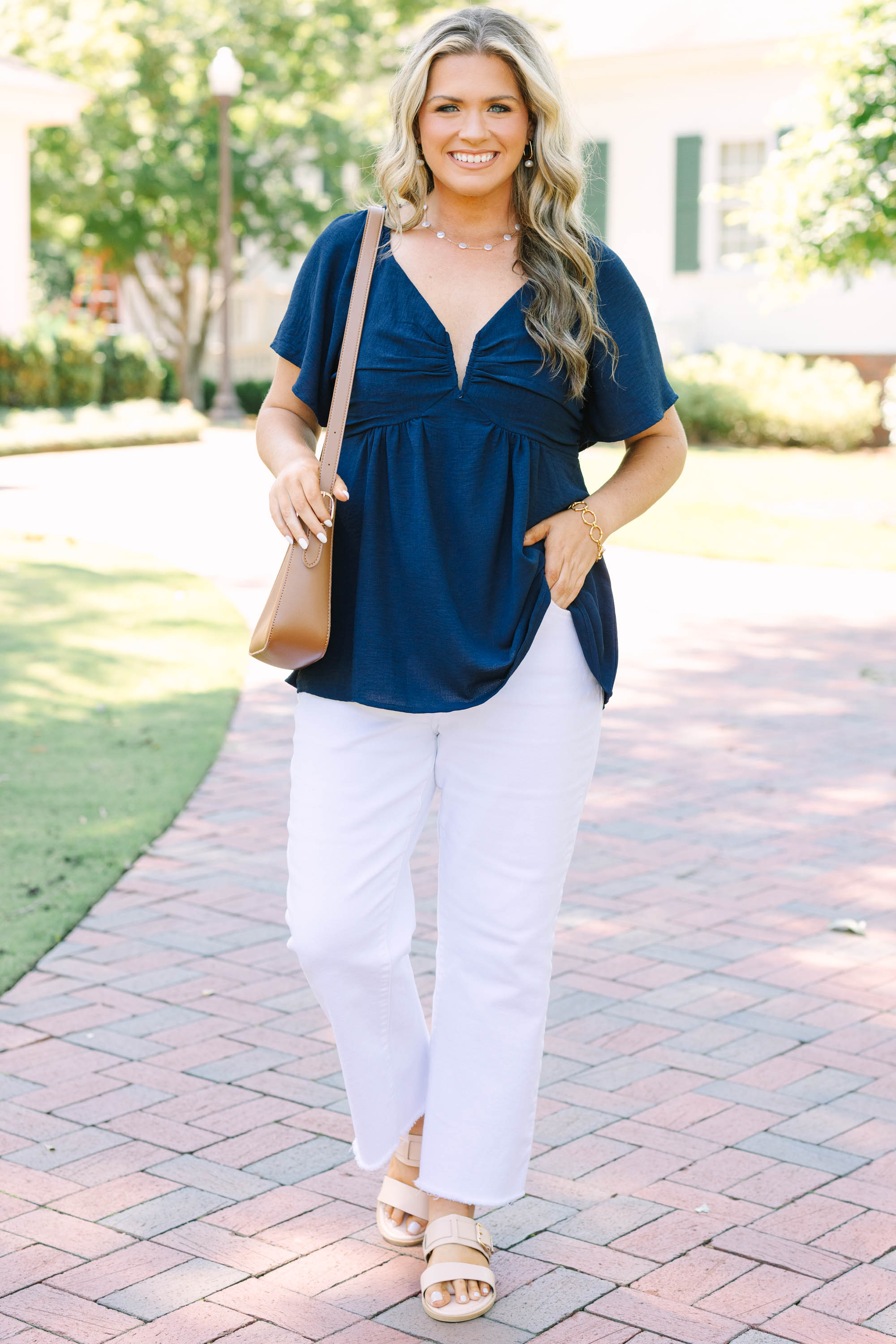 By Any Means Top, Navy