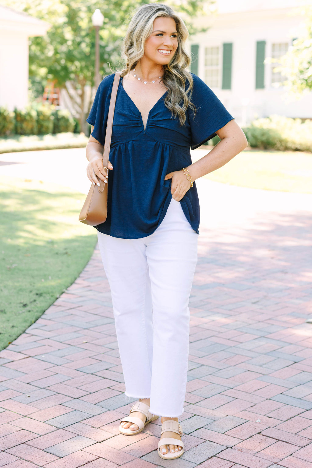 By Any Means Top, Navy