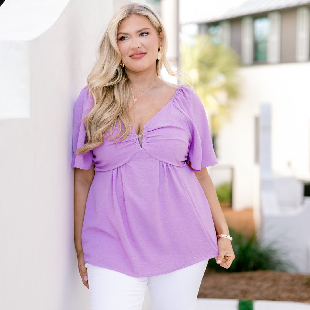 By Any Means Top, Purple