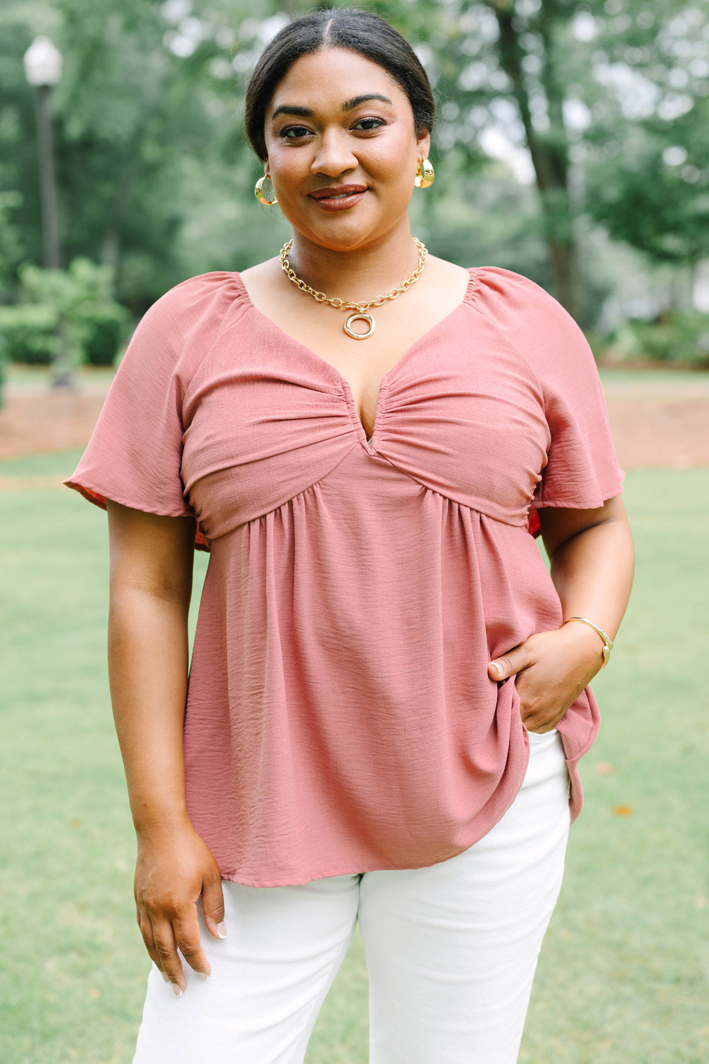 By Any Means Top, Rose