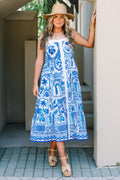 Cabana Chic Dress, Blue