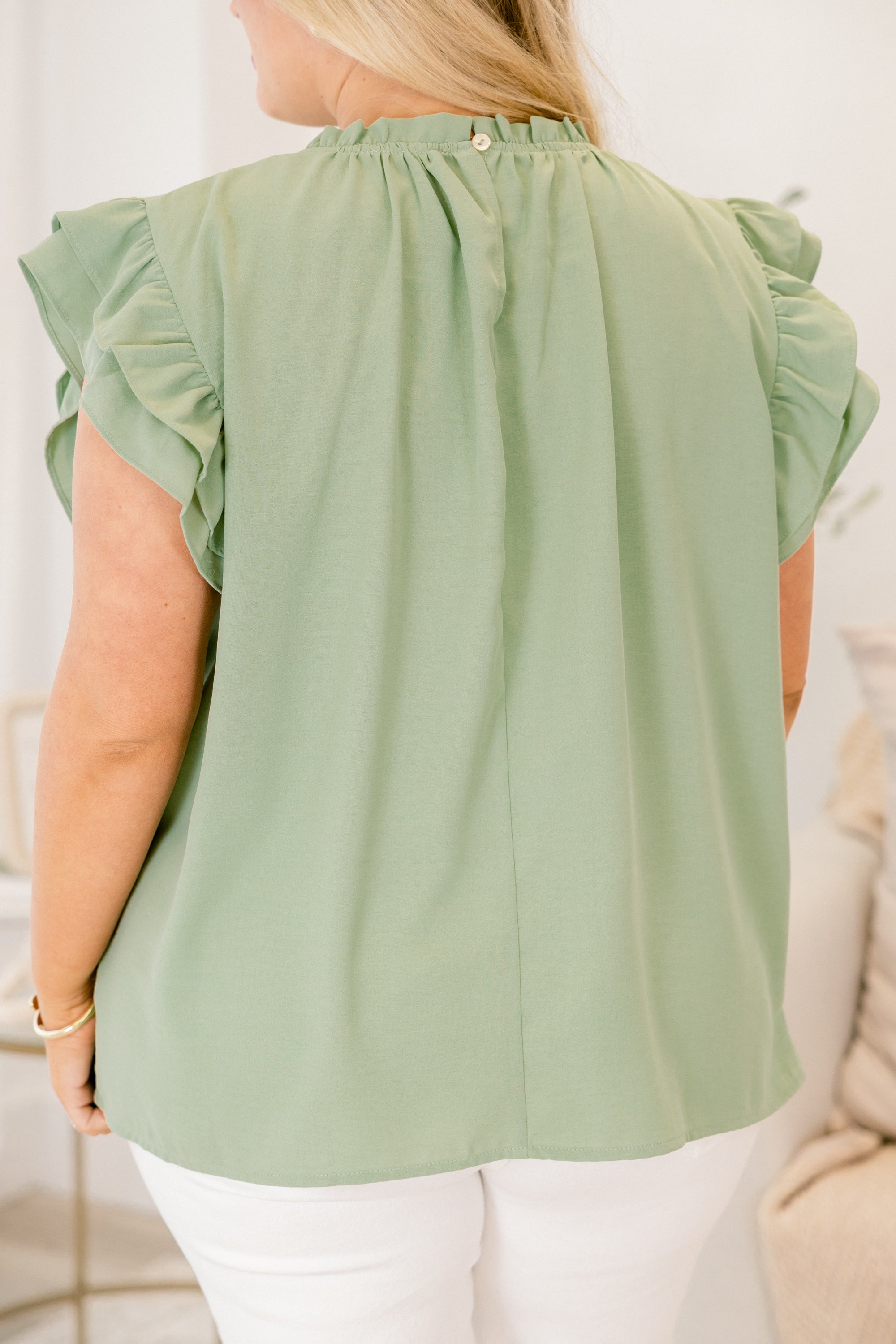 Call Me Baby Top, Light Green